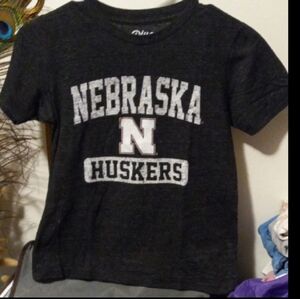 Blue 84 Black Nebraska Huskers Kids T-Shirt